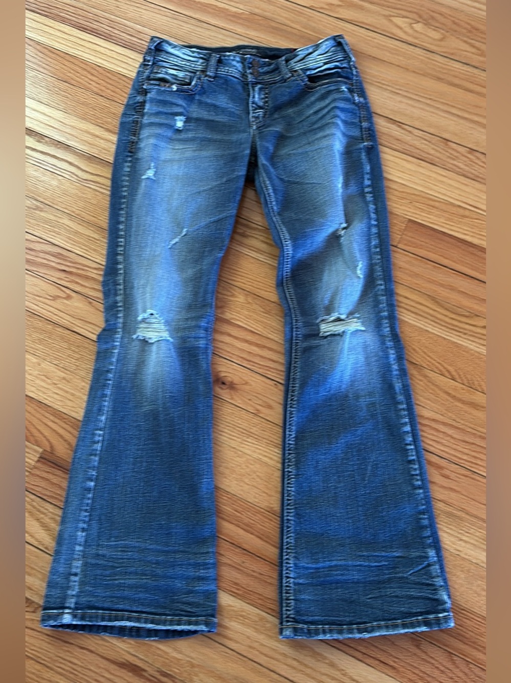 Silver Jeans Co. Suki Mid Boot Distressed W28/L31